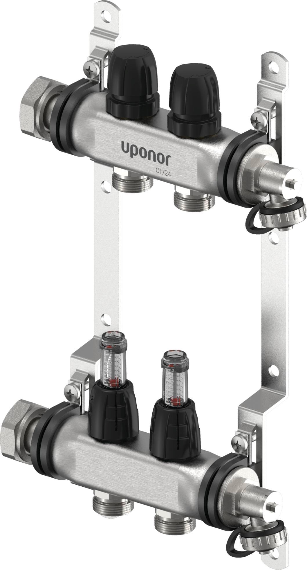 Uponor Vario S Verdeler FM 2xG3/4 Euro - G1